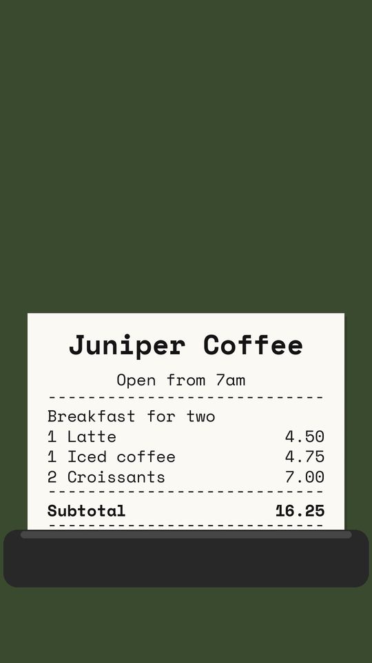 Juniper Coffee example video poster